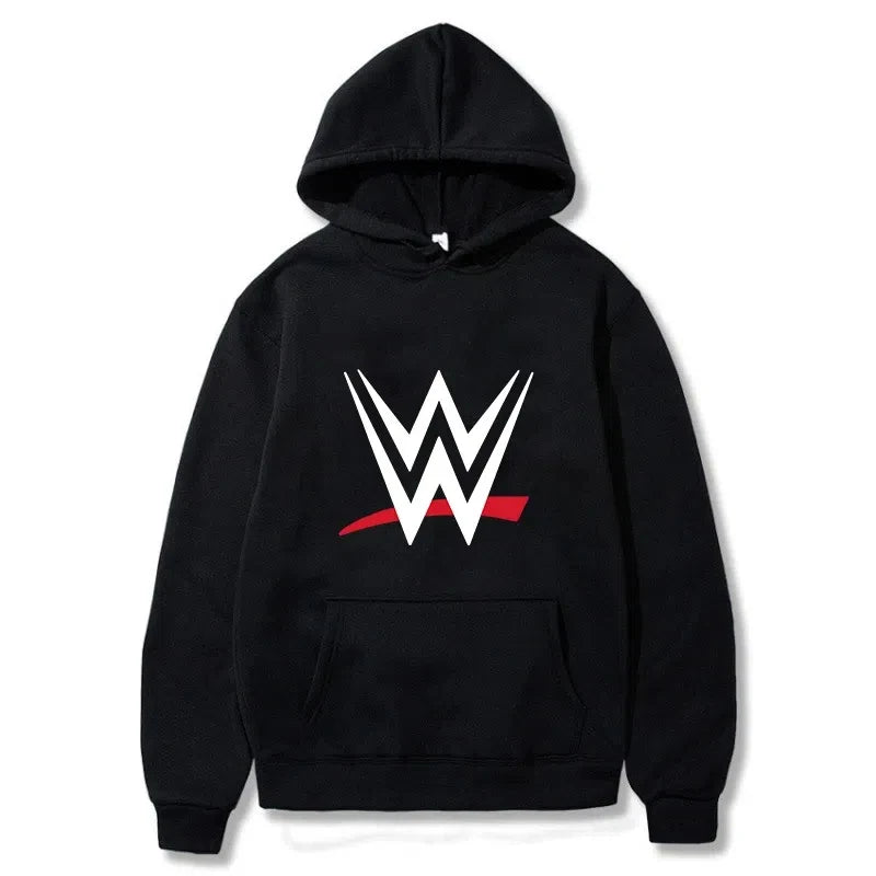Nueva sudadera holgada con capucha con estampado de logotipo WWE, suéteres de moda para hombres y mujeres, sudadera con capucha informal, sl largo para hombres