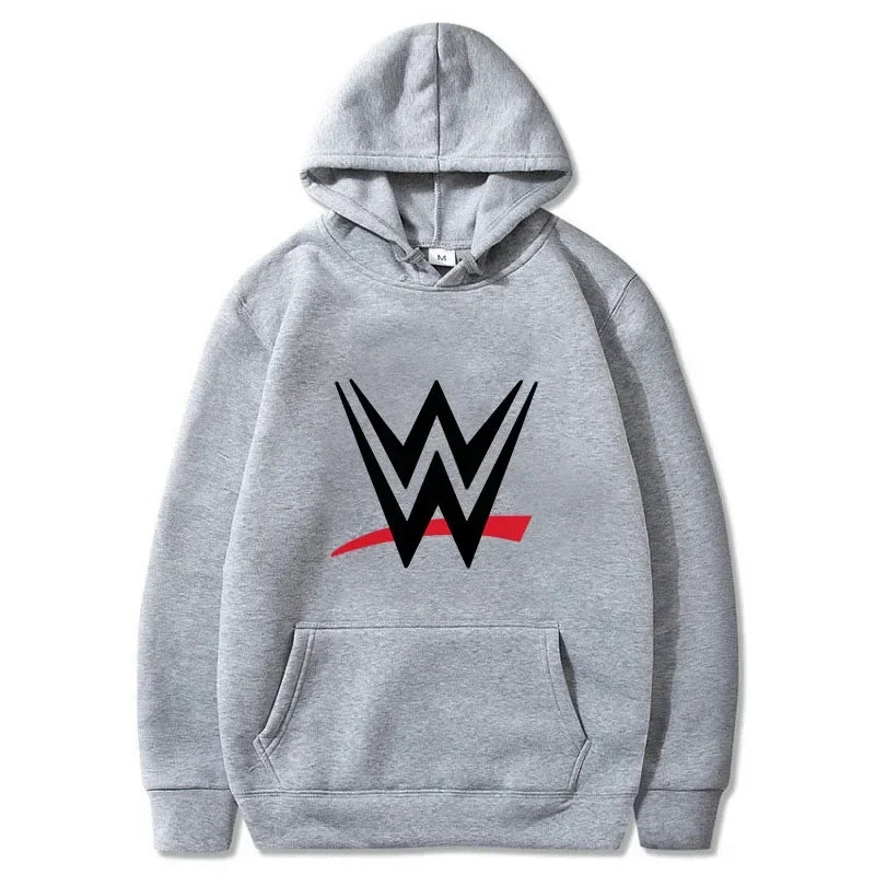 Nueva sudadera holgada con capucha con estampado de logotipo WWE, suéteres de moda para hombres y mujeres, sudadera con capucha informal, sl largo para hombres