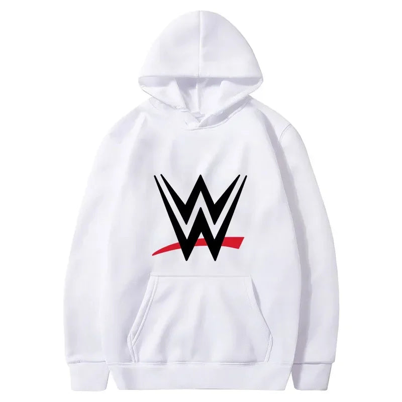 Nueva sudadera holgada con capucha con estampado de logotipo WWE, suéteres de moda para hombres y mujeres, sudadera con capucha informal, sl largo para hombres